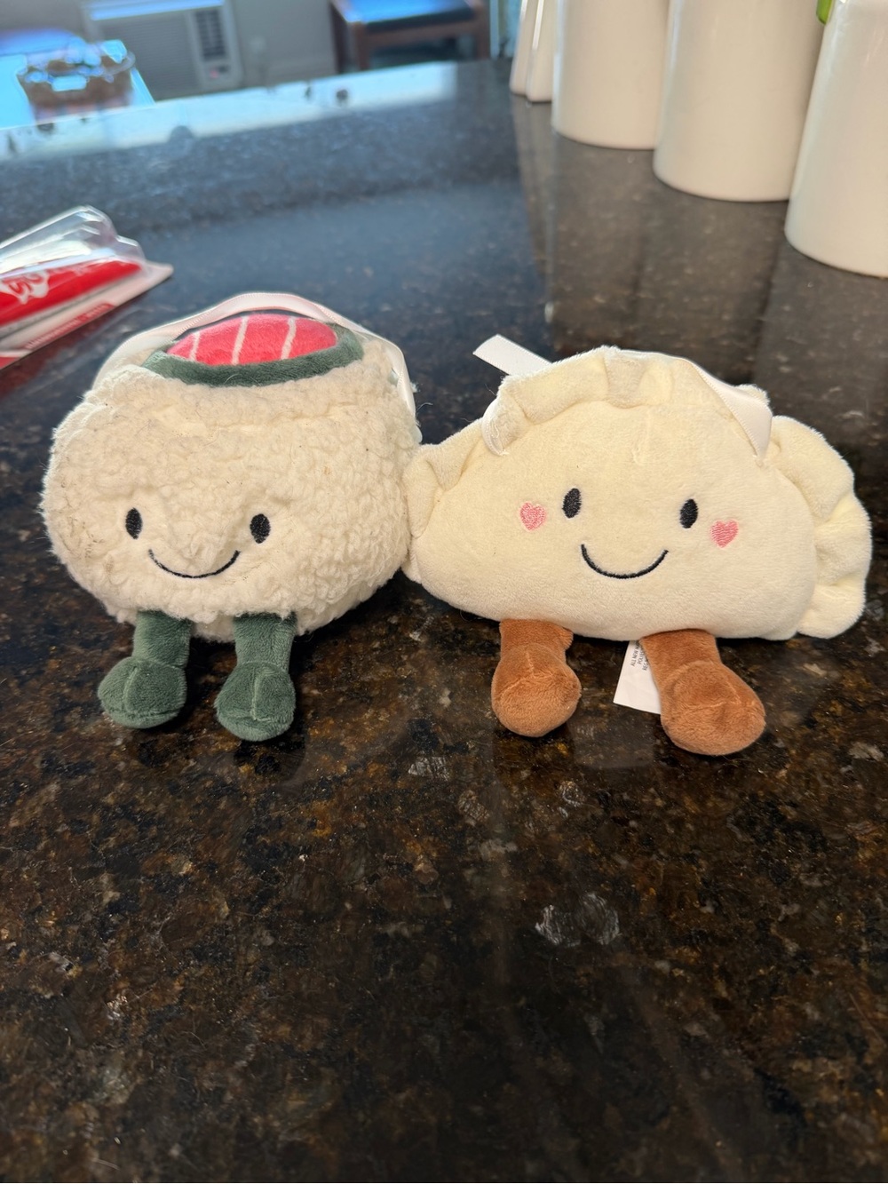 Frankford Sushi Roll and Dumpling Kawaii Small Plushes